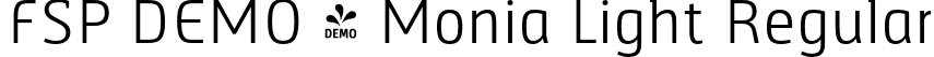 FSP DEMO - Monia Light Regular font - Fontspring-DEMO-monia-light.otf