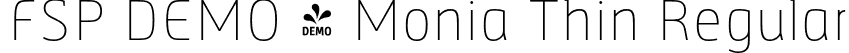 FSP DEMO - Monia Thin Regular font - Fontspring-DEMO-monia-thin.otf