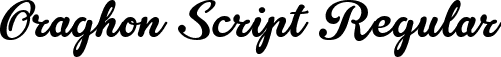 Oraghon Script Regular font - Oraghon Script.ttf