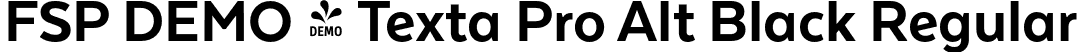 FSP DEMO - Texta Pro Alt Black Regular font - Fontspring-DEMO-textaproalt-black.otf