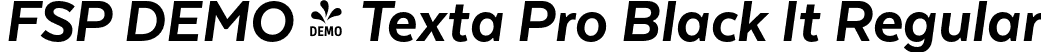 FSP DEMO - Texta Pro Black It Regular font - Fontspring-DEMO-textapro-blackit.otf
