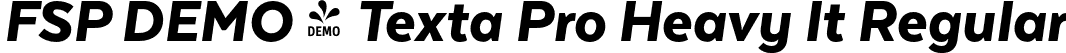 FSP DEMO - Texta Pro Heavy It Regular font - Fontspring-DEMO-textapro-heavyit.otf