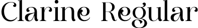 Clarine Regular font - Clarine.otf