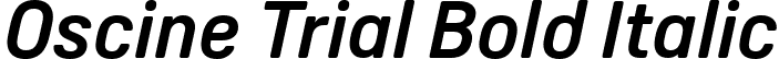 Oscine Trial Bold Italic font - Oscine_Trial_BdIt.ttf