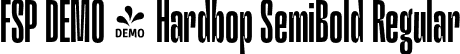 FSP DEMO - Hardbop SemiBold Regular font - Fontspring-DEMO-hardbop-semibold.otf