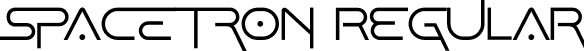 Spacetron Regular font - spacetron-51nwz.otf