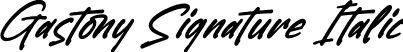Gastony Signature Italic font - Gastony-Signature-Italic.otf