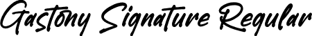 Gastony Signature Regular font - Gastony-Signature.otf