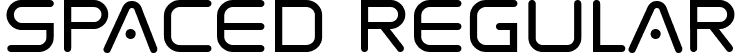 Spaced Regular font - Spaced TTF.ttf