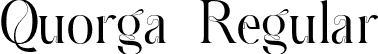 Quorga Regular font - QuorgaRegular-1G4wB.otf