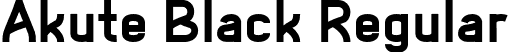 Akute Black Regular font - AkutePersonalUse-Black.otf