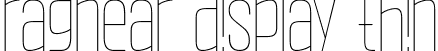 Ragnear Display Thin font - RagnearDisplayThin-GO4EZ.ttf