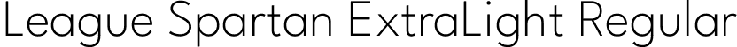 League Spartan ExtraLight Regular font - LeagueSpartan-ExtraLight.ttf