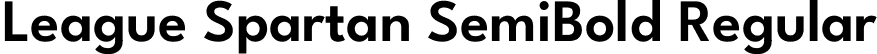 League Spartan SemiBold Regular font - LeagueSpartan-SemiBold.ttf