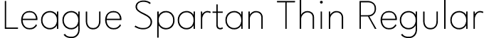 League Spartan Thin Regular font - LeagueSpartan-Thin.ttf