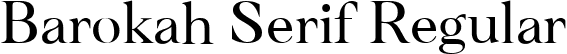 Barokah Serif Regular font - BarokahSerif-DEMO-VERSION.ttf