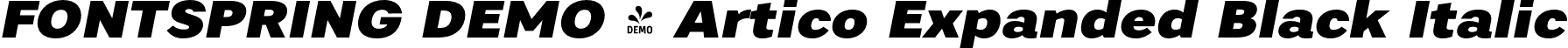 FONTSPRING DEMO - Artico Expanded Black Italic font - Fontspring-DEMO-articoexpanded-blackit.otf