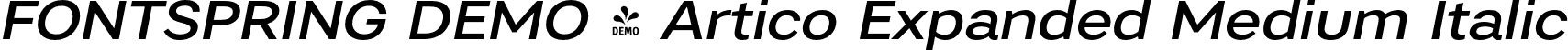 FONTSPRING DEMO - Artico Expanded Medium Italic font - Fontspring-DEMO-articoexpanded-mediumit.otf