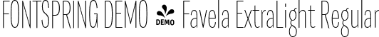 FONTSPRING DEMO - Favela ExtraLight Regular font - Fontspring-DEMO-favela-extralight.otf