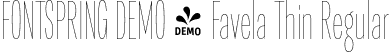 FONTSPRING DEMO - Favela Thin Regular font - Fontspring-DEMO-favela-thin.otf