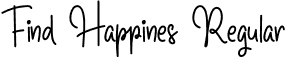 Find Happines Regular font - FindHappines.otf