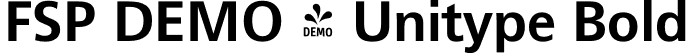 FSP DEMO - Unitype Bold font - Fontspring-DEMO-unitype-bold.otf