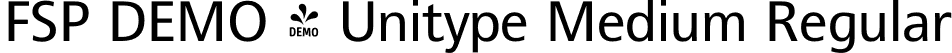FSP DEMO - Unitype Medium Regular font - Fontspring-DEMO-unitype-medium.otf