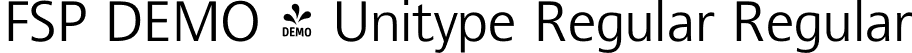 FSP DEMO - Unitype Regular Regular font - Fontspring-DEMO-unitype-regular.otf