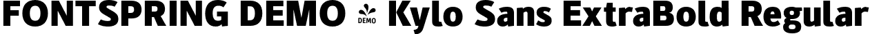 FONTSPRING DEMO - Kylo Sans ExtraBold Regular font - Fontspring-DEMO-kylosans-extrabold.otf