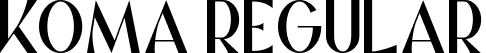 Koma Regular font - koma-51ryz.ttf