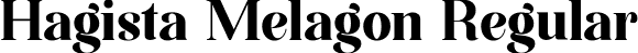 Hagista Melagon Regular font - Hagista Melagon.otf