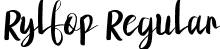 Rylfop Regular font - Rylfop.otf
