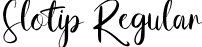 Slotip Regular font - Slotip.ttf
