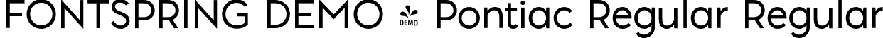 FONTSPRING DEMO - Pontiac Regular Regular font - Fontspring-DEMO-pontiac_regular.otf