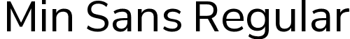 Min Sans Regular font - MinSans-Regular.ttf