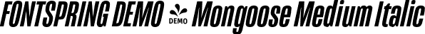 FONTSPRING DEMO - Mongoose Medium Italic font - Fontspring-DEMO-mongoose-mediumitalic.otf