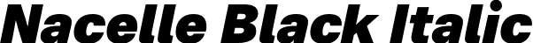 Nacelle Black Italic font - Nacelle-BlackItalic.otf