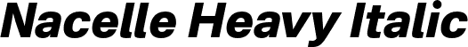 Nacelle Heavy Italic font - Nacelle-HeavyItalic.otf