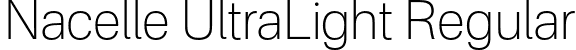 Nacelle UltraLight Regular font - Nacelle-UltraLight.otf