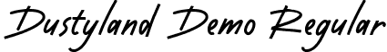 Dustyland Demo Regular font - Dustylanddemo-DOXgd.otf