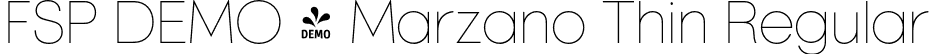 FSP DEMO - Marzano Thin Regular font - Fontspring-DEMO-marzano-001-thin.otf