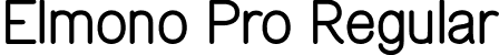 Elmono Pro Regular font - elmonopro.otf