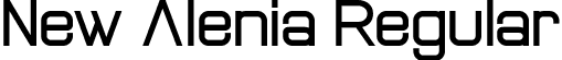New Alenia Regular font - NewAlenia-7B8E4.ttf