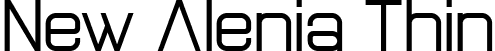 New Alenia Thin font - NewAleniaThin-w15g6.ttf
