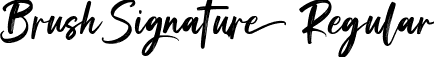 Brush Signature Regular font - BrushSignature-8My0D.ttf
