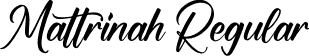 Mattrinah Regular font - Mattrinah.ttf