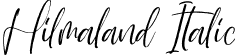 Hilmaland Italic font - Hilmaland-Italic.otf
