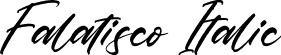 Falatisco Italic font - Falatisco-Italic.otf