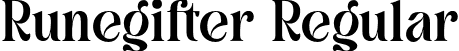 Runegifter Regular font - Runegifter.otf