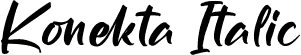 Konekta Italic font - Konekta-Italic.otf